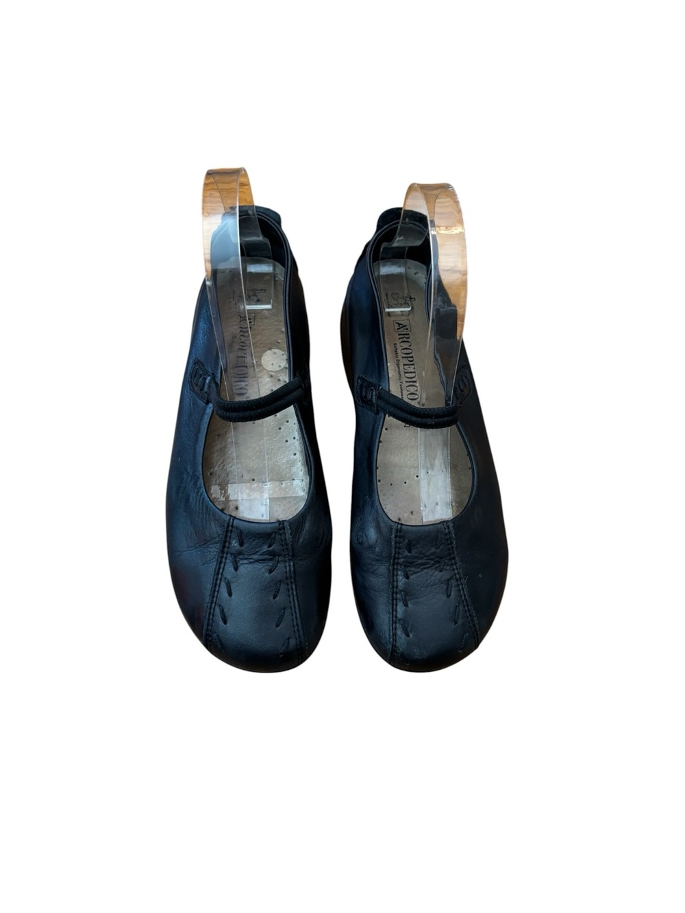 Arcopedico Shawna Black Leather Mary Jane Women's Slip on shoes Size 38 - Picture 3 of 10